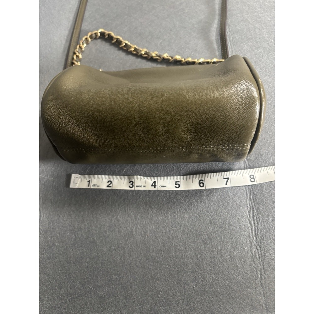 Lauren Ralph Lauren Crossbody Bag Women's One Size Olive Green Leather Chain - Picture 14 of 16